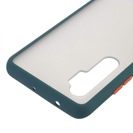 For Xiaomi Mi Note 10 Lite Case Shockproof Anti-fingerprint Matte Translucent Hard PC & Soft TPU Edge Protective Case Non-original