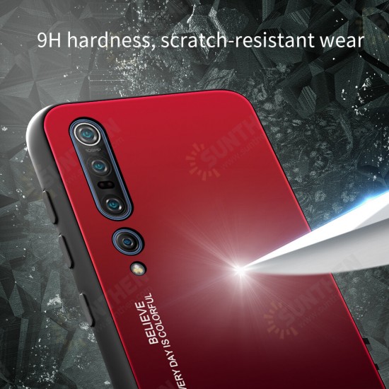 For Xiaomi Mi10 Mi 10 / Mi 10 Pro Case Gradient Color Tempered Glass Shockproof Scratch Resistant Protective Case Back Cover Non-original For Xiaomi Mi10 Mi 10 / Mi 10 Pro Case Gradient Color Tempered Glass Shockproof Scratch Resistant Protective Case Back Cover Non-original