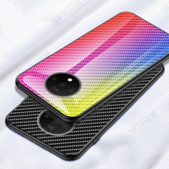 For Xiaomi Poco F2 Pro / Xiaomi Redmi K30 Pro Case Carbon Fiber Pattern Gradient Color Tempered Glass Shockproof Scratch Resistant Protective Case Non-original For Xiaomi Poco F2 Pro / Xiaomi Redmi K30 Pro Case Carbon Fiber Pattern Gradient Color Tempered Glass Shockproof Scratch Resistant Protective Case Non-original