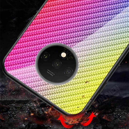 For Xiaomi Poco F2 Pro / Xiaomi Redmi K30 Pro Case Carbon Fiber Pattern Gradient Color Tempered Glass Shockproof Scratch Resistant Protective Case Non-original For Xiaomi Poco F2 Pro / Xiaomi Redmi K30 Pro Case Carbon Fiber Pattern Gradient Color Tempered Glass Shockproof Scratch Resistant Protective Case Non-original