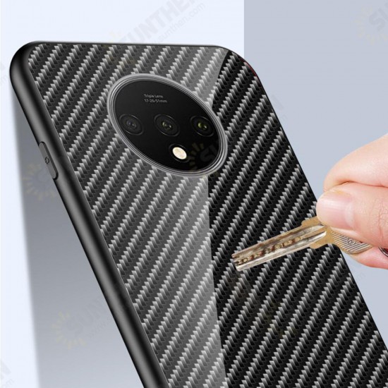 For Xiaomi Poco F2 Pro / Xiaomi Redmi K30 Pro Case Carbon Fiber Pattern Gradient Color Tempered Glass Shockproof Scratch Resistant Protective Case Non-original For Xiaomi Poco F2 Pro / Xiaomi Redmi K30 Pro Case Carbon Fiber Pattern Gradient Color Tempered Glass Shockproof Scratch Resistant Protective Case Non-original