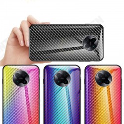 For Xiaomi Poco F2 Pro / Xiaomi Redmi K30 Pro Case Carbon Fiber Pattern Gradient Color Tempered Glass Shockproof Scratch Resistant Protective Case Non-original For Xiaomi Poco F2 Pro / Xiaomi Redmi K30 Pro Case Carbon Fiber Pattern Gradient Color Tempered Glass Shockproof Scratch Resistant Protective Case Non-original