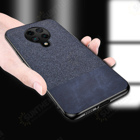 For Xiaomi Poco F2 Pro Case Anti-fingerprint Cotton Cloth PU Leather Protective Case Back Cover Non-original For Xiaomi Poco F2 Pro Case Anti-fingerprint Cotton Cloth PU Leather Protective Case Back Cover Non-original