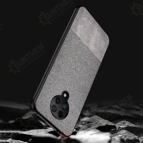 For Xiaomi Poco F2 Pro Case Anti-fingerprint Cotton Cloth PU Leather Protective Case Back Cover Non-original For Xiaomi Poco F2 Pro Case Anti-fingerprint Cotton Cloth PU Leather Protective Case Back Cover Non-original
