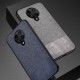 For Xiaomi Poco F2 Pro Case Anti-fingerprint Cotton Cloth PU Leather Protective Case Back Cover Non-original