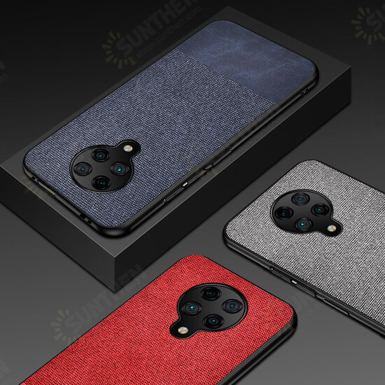 For Xiaomi Poco F2 Pro Case Anti-fingerprint Cotton Cloth PU Leather Protective Case Back Cover Non-original For Xiaomi Poco F2 Pro Case Anti-fingerprint Cotton Cloth PU Leather Protective Case Back Cover Non-original