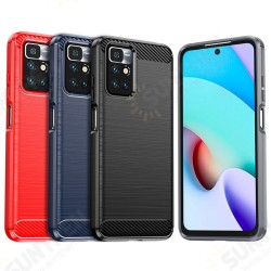 For Xiaomi Redmi 10 Case Carbon Fiber Texture Shockproof TPU Protective Case Back Cover Non-Original For Xiaomi Redmi 10 Case Carbon Fiber Texture Shockproof TPU Protective Case Back Cover Non-Original