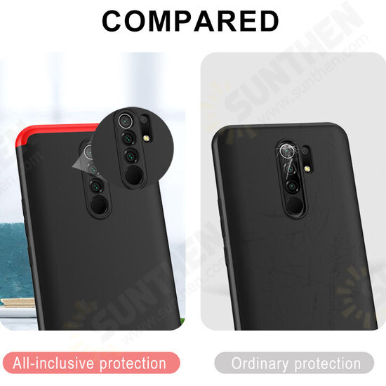 For Xiaomi Redmi 9 Case 3 in 1 Detachable Double Dip with Lens Protect Anti-fingerprint Shockproof PC Protective Case Non-original For Xiaomi Redmi 9 Case 3 in 1 Detachable Double Dip with Lens Protect Anti-fingerprint Shockproof PC Protective Case Non-original