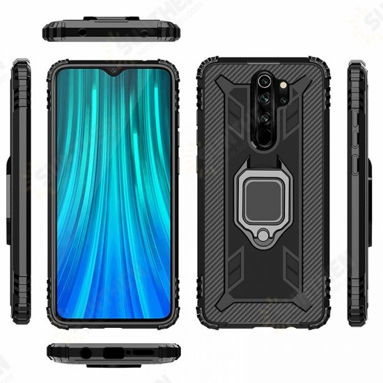 For Xiaomi Redmi 9 Case Carbon Fiber Pattern Shockproof Anti-Fingerprint with 360° Rotation Magnetic Ring Bracket PC Protective Case Non-original For Xiaomi Redmi 9 Case Carbon Fiber Pattern Shockproof Anti-Fingerprint with 360° Rotation Magnetic Ring Bracket PC Protective Case Non-original