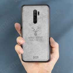 For Xiaomi Redmi 9 Case Deer Classic Breathable Canvas Cloth Shockproof Protective Case Back Cover Non-original For Xiaomi Redmi 9 Case Deer Classic Breathable Canvas Cloth Shockproof Protective Case Back Cover Non-original