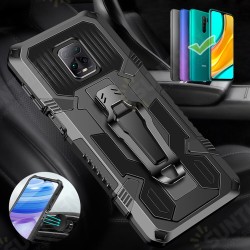 For Xiaomi Redmi 9 Case Dual-Layer Rugged Magnetic with Belt Clip Stand Non-Slip Anti-Fingerprint Shockproof Protective Case Non-Original For Xiaomi Redmi 9 Case Dual-Layer Rugged Magnetic with Belt Clip Stand Non-Slip Anti-Fingerprint Shockproof Protective Case Non-Original
