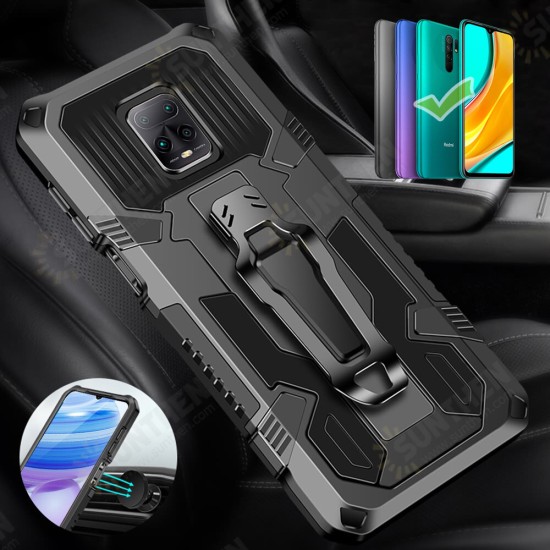 For Xiaomi Redmi 9 Case Dual-Layer Rugged Magnetic with Belt Clip Stand Non-Slip Anti-Fingerprint Shockproof Protective Case Non-Original For Xiaomi Redmi 9 Case Dual-Layer Rugged Magnetic with Belt Clip Stand Non-Slip Anti-Fingerprint Shockproof Protective Case Non-Original