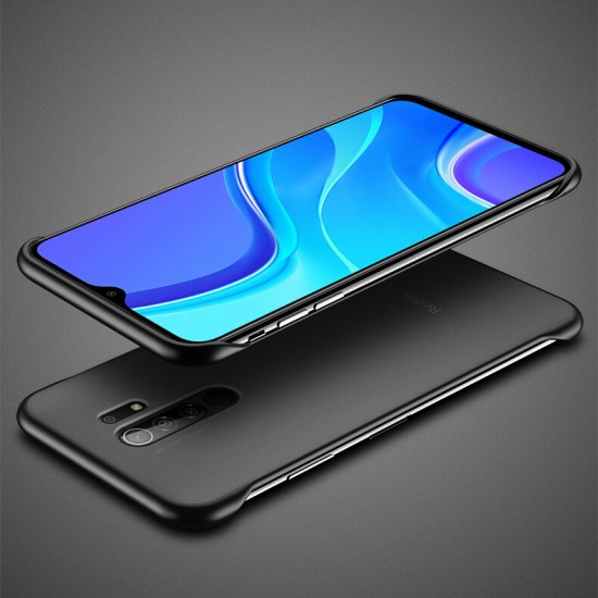 For Xiaomi Redmi 9 Case Frameless Ultra Thin Matte with Finger Ring Hard PC Protective Case Back Cover Non-original