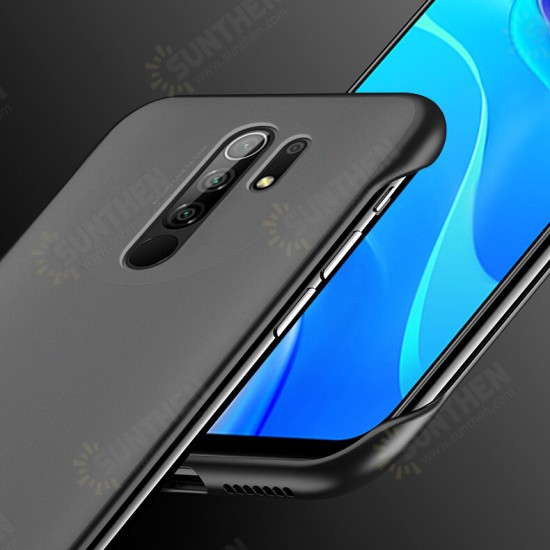 For Xiaomi Redmi 9 Case Frameless Ultra Thin Matte with Finger Ring Hard PC Protective Case Back Cover Non-original