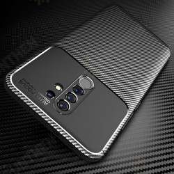 For Xiaomi Redmi 9 Case Luxury Carbon Fiber Pattern Shockproof Silicone Protective Case Back Cover with Lens Protector Non-original For Xiaomi Redmi 9 Case Luxury Carbon Fiber Pattern Shockproof Silicone Protective Case Back Cover with Lens Protector Non-original
