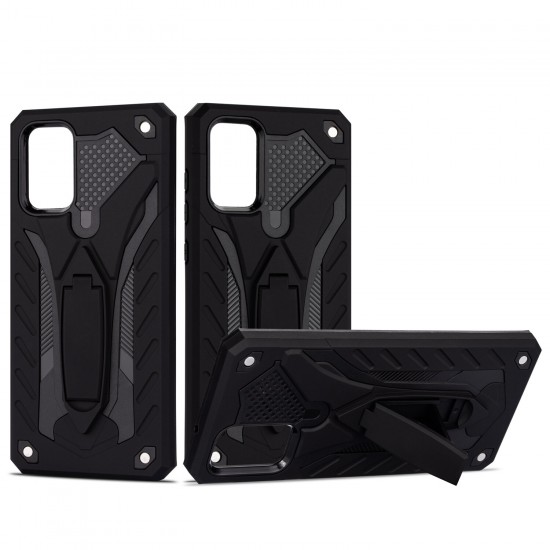 For Xiaomi Redmi 9A Case Shockproof Anti-Fingerprint with Ring Bracket Stand PC + TPU Protective Case Non-original