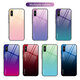For Xiaomi Redmi 9A Case Gradient Color Tempered Glass Shockproof Scratch Resistant Protective Case Non-original