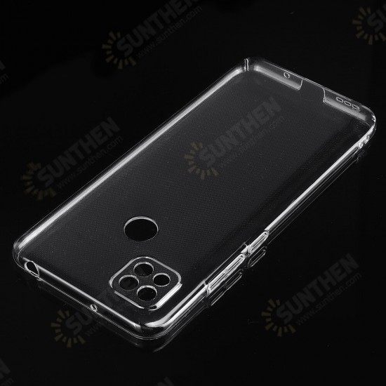 For Xiaomi Redmi 9C Case Crystal Transparent Shockproof Non-Yellow Hard PC Protective Case Back Cover Non-original