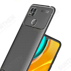 For Xiaomi Redmi 9C Case Luxury Carbon Fiber Pattern with Lens Protector Shockproof Silicone Protective Case Non-original For Xiaomi Redmi 9C Case Luxury Carbon Fiber Pattern with Lens Protector Shockproof Silicone Protective Case Non-original