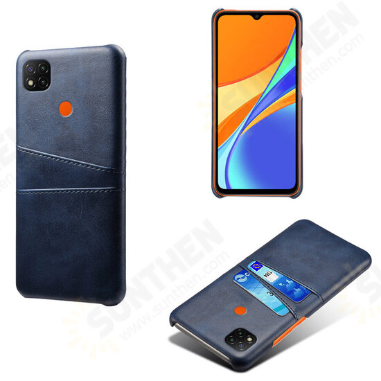 For Xiaomi Redmi 9C Case Luxury PU Leather with Multi Card Slot Bumpers Shockproof Anti-Scratch Protective Case Non-original