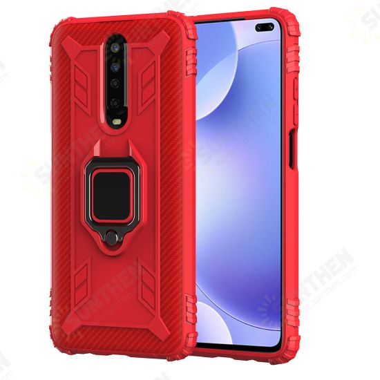 For Xiaomi Redmi K30 Case Carbon Fiber Pattern Shockproof Anti-fingerprint with 360° Rotation Magnetic Ring Bracket PC Protective Case Non-original For Xiaomi Redmi K30 Case Carbon Fiber Pattern Shockproof Anti-fingerprint with 360° Rotation Magnetic Ring Bracket PC Protective Case Non-original