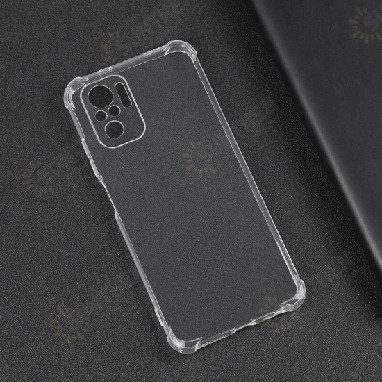 For Xiaomi Redmi Note 10 / Redmi Note 10S Case with Air Bag Shockproof Transparent Non-Yellow Soft TPU Protective Case Non-Original