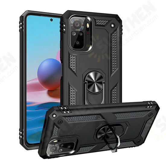 For Xiaomi Redmi Note 10 4G/ Redmi Note 10S Case Bumpers Shockproof Magnetic with 360 Rotation Finger Ring Holder Stand PC Protective Case Non-Original For Xiaomi Redmi Note 10 4G/ Redmi Note 10S Case Bumpers Shockproof Magnetic with 360 Rotation Finger Ring Holder Stand PC Protective Case Non-Original