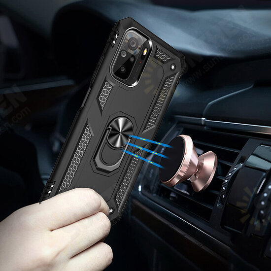 For Xiaomi Redmi Note 10 4G/ Redmi Note 10S Case Bumpers Shockproof Magnetic with 360 Rotation Finger Ring Holder Stand PC Protective Case Non-Original For Xiaomi Redmi Note 10 4G/ Redmi Note 10S Case Bumpers Shockproof Magnetic with 360 Rotation Finger Ring Holder Stand PC Protective Case Non-Original