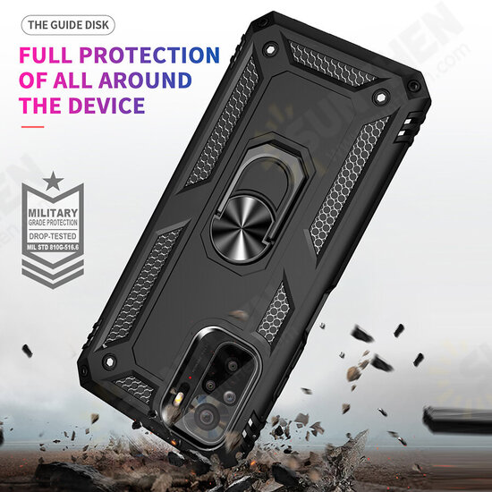 For Xiaomi Redmi Note 10 4G/ Redmi Note 10S Case Bumpers Shockproof Magnetic with 360 Rotation Finger Ring Holder Stand PC Protective Case Non-Original For Xiaomi Redmi Note 10 4G/ Redmi Note 10S Case Bumpers Shockproof Magnetic with 360 Rotation Finger Ring Holder Stand PC Protective Case Non-Original