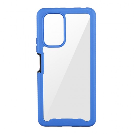 For Xiaomi Redmi Note 10 Pro/ Redmi Note 10 Pro Max Case 2-IN-1 Shockproof Anti-Fingerprint Transparent Acrylic TPU + PC Full Cover Protective Case Non-Original