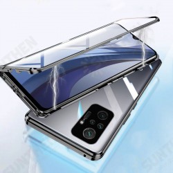For Xiaomi Redmi Note 10 Pro/ Redmi Note 10 Pro Max Case 2 in 1 Magnetic Flip Double-Sided Tempered Glass Metal Full Cover Protective Case Non-Original For Xiaomi Redmi Note 10 Pro/ Redmi Note 10 Pro Max Case 2 in 1 Magnetic Flip Double-Sided Tempered Glass Metal Full Cover Protective Case Non-Original