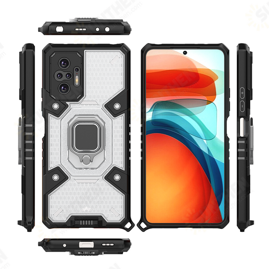 For Xiaomi Redmi Note 10 Pro/ Redmi Note 10 Pro Max Case 360° Rotating Magnetic Ring Holder Shockproof Protective Case Non-Original