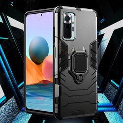 For Xiaomi Redmi Note 10 Pro/ Redmi Note 10 Pro Max Case Shockproof Magnetic with 360° Rotation Finger Ring Holder Stand PC Protective Case Non-Original