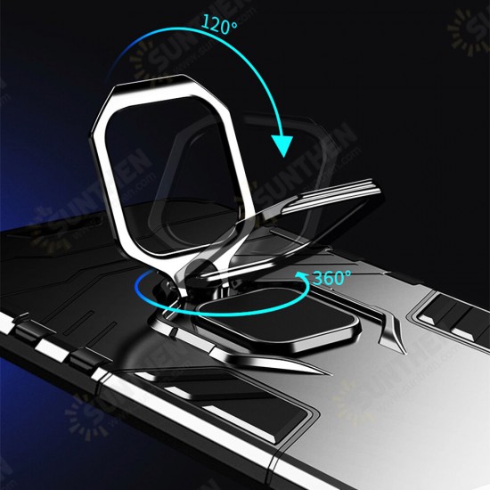 For Xiaomi Redmi Note 10 Pro/ Redmi Note 10 Pro Max Case Shockproof Magnetic with 360° Rotation Finger Ring Holder Stand PC Protective Case Non-Original