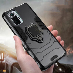 For Xiaomi Redmi Note 10 Pro/ Redmi Note 10 Pro Max Case Shockproof Magnetic with 360° Rotation Finger Ring Holder Stand PC Protective Case Non-Original