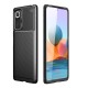 For Xiaomi Redmi Note 10 Pro/ Redmi Note 10 Pro Max Case Luxury Carbon Fiber Pattern Shockproof Silicone Protective Case Non-Original