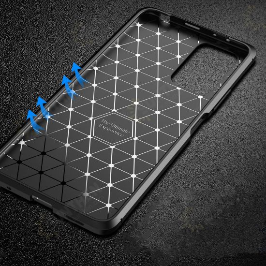 For Xiaomi Redmi Note 10 Pro/ Redmi Note 10 Pro Max Case Luxury Carbon Fiber Pattern Shockproof Silicone Protective Case Non-Original