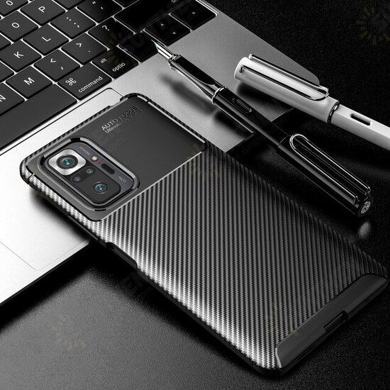 For Xiaomi Redmi Note 10 Pro/ Redmi Note 10 Pro Max Case Luxury Carbon Fiber Pattern Shockproof Silicone Protective Case Non-Original For Xiaomi Redmi Note 10 Pro/ Redmi Note 10 Pro Max Case Luxury Carbon Fiber Pattern Shockproof Silicone Protective Case Non-Original
