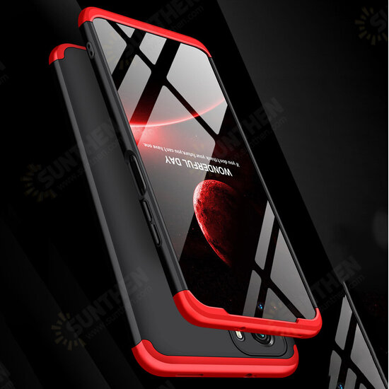 For Xiaomi Redmi Note 10 /Redmi Note 10S Case 3 in 1 Detachable Double Dip with Lens Protect Anti-Fingerprint Shockproof PC Protective Case Non-Original