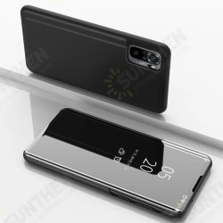 For Xiaomi Redmi Note 10 /Redmi Note 10S Case Foldable Flip Plating Mirror Window View Shockproof Full Cover Protective Case For Xiaomi Redmi Note 10 /Redmi Note 10S Case Foldable Flip Plating Mirror Window View Shockproof Full Cover Protective Case