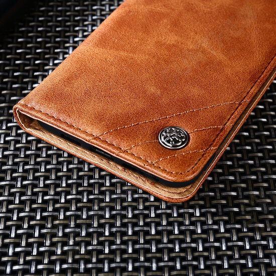 For Xiaomi Redmi Note 10/ Redmi Note 10S Case Retro Flip with Multi-Card Slot PU Leather Shockproof Full Body Protective Case Non-Original