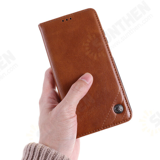 For Xiaomi Redmi Note 10/ Redmi Note 10S Case Retro Flip with Multi-Card Slot PU Leather Shockproof Full Body Protective Case Non-Original