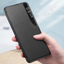 For Xiaomi Redmi Note 8 Case Magnetic Flip Smart Sleep Window View Shockproof PU Leather Full Cover Protective Case Non-original