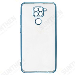 For Xiaomi Redmi Note 9 / Redmi 10X 4G Case 2 in 1 Plating Lens Protect Ultra-thin Anti-fingerprint Shockproof Transparent Soft TPU Protective Case Non-original For Xiaomi Redmi Note 9 / Redmi 10X 4G Case 2 in 1 Plating Lens Protect Ultra-thin Anti-fingerprint Shockproof Transparent Soft TPU Protective Case Non-original