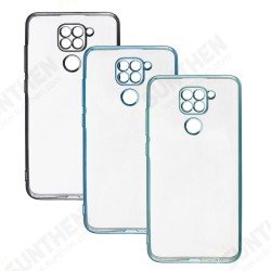 For Xiaomi Redmi Note 9 / Redmi 10X 4G Case 2 in 1 Plating Lens Protect Ultra-thin Anti-fingerprint Shockproof Transparent Soft TPU Protective Case Non-original For Xiaomi Redmi Note 9 / Redmi 10X 4G Case 2 in 1 Plating Lens Protect Ultra-thin Anti-fingerprint Shockproof Transparent Soft TPU Protective Case Non-original