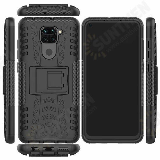 For Xiaomi Redmi Note 9 / Redmi 10X 4G Case Shockproof Non-slip with Bracket Stand Protective Case Non-original