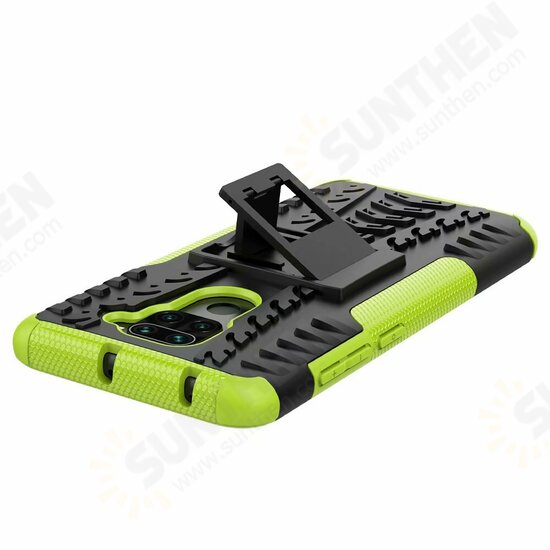 For Xiaomi Redmi Note 9 / Redmi 10X 4G Case Shockproof Non-slip with Bracket Stand Protective Case Non-original
