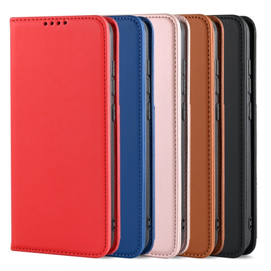 For Xiaomi Redmi Note 9 / Redmi 10X 4G Case Business Flip Magnetic with Multi-Card Slots Wallet Shockproof PU Leather Protective Case Non-Original