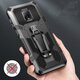 For Xiaomi Redmi Note 9 / Redmi 10X 4G Case Dual-Layer Rugged Magnetic with Belt Clip Stand Non-Slip Anti-Fingerprint Shockproof Protective Case Non-Original