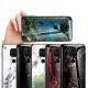 For Xiaomi Redmi Note 9 / Redmi 10X 4G Case Marble Pattern Colorful Tempered Glass Shockproof Scratch Resistant Protective Case Non-original